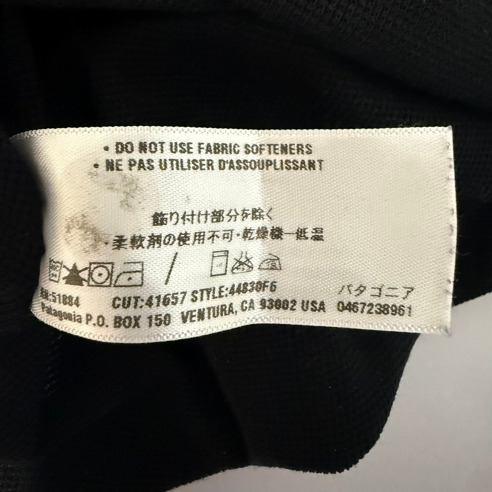 Patagonia Capilene Black V-Neck Long Sleeve Base Layer Top 44830F6 Womens Small - Picture 8 of 14